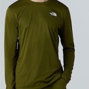 The North Face Men's Forest Green Long Sleeve Tee